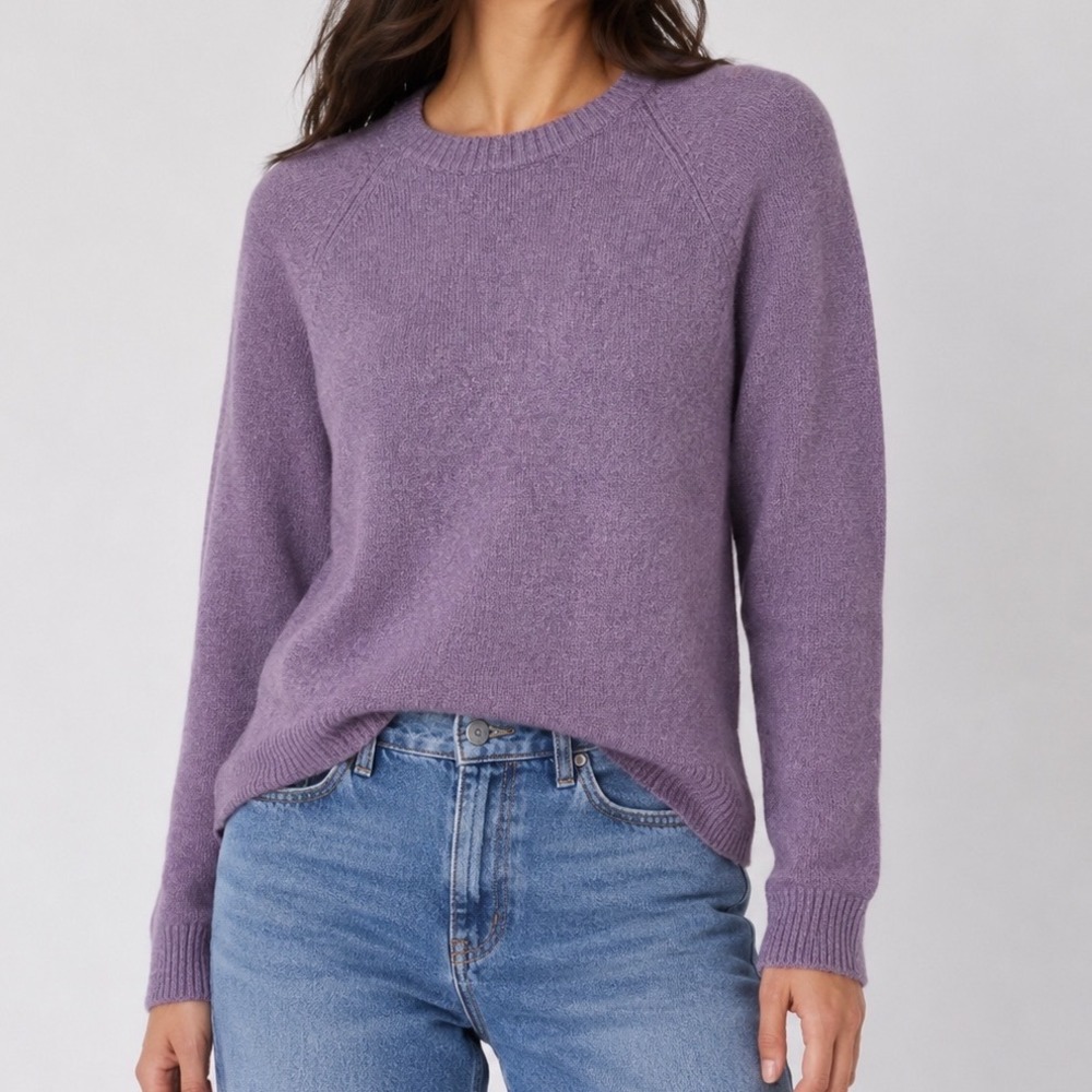 J.Crew Lambswool Blend Sweater Women's M Lightweight Knit Classic Preppy